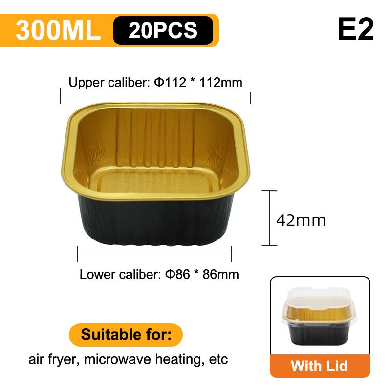 Foil Cupcake Liners Heat Resistant Aluminum Cake Cups With Lid Round Baking Cups With Lids Kitchen Wedding Birthday Party Supply