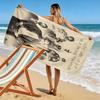 Bad Bunny King Print Beach Towel, Large Soft Quick Dry Towel for Beach Camping Swimming