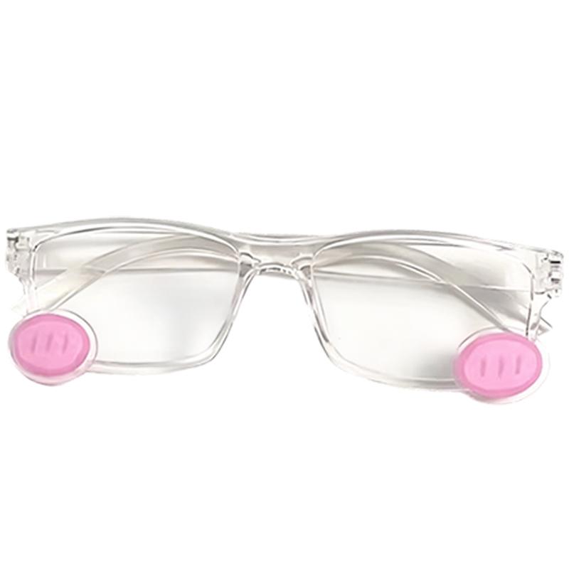 

Women s Kawaii Blush Glasses Anime Transparent Black Fashion Retro Unisex Eyewear Y2K Japanese Cosplay Eyeglasses Accessories прозорий