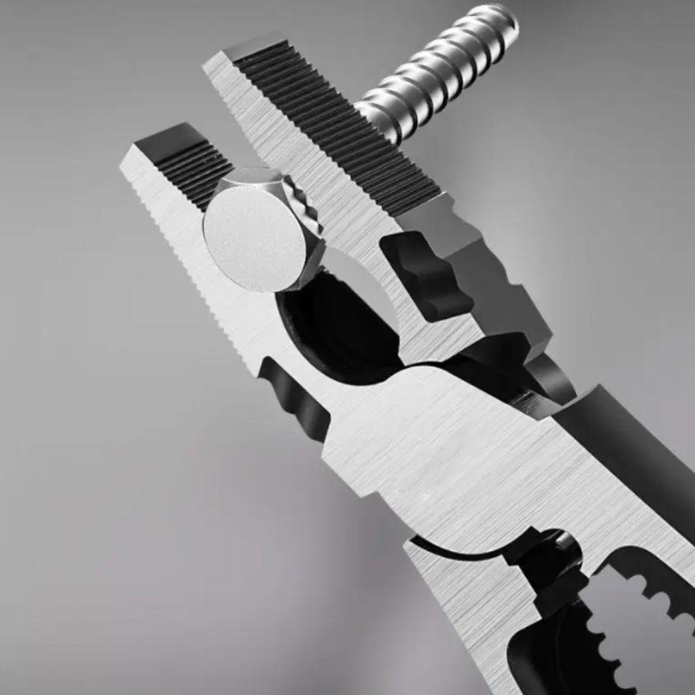 Arbeitssparender 9-Zoll-Drahtzange Flache/Spitze Backen Zange Drahtabisolierzange Heimwerker