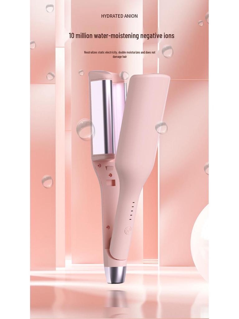 32mm V-Shaped Egg Roll Curling Iron for Large Waves & Rippled Curls