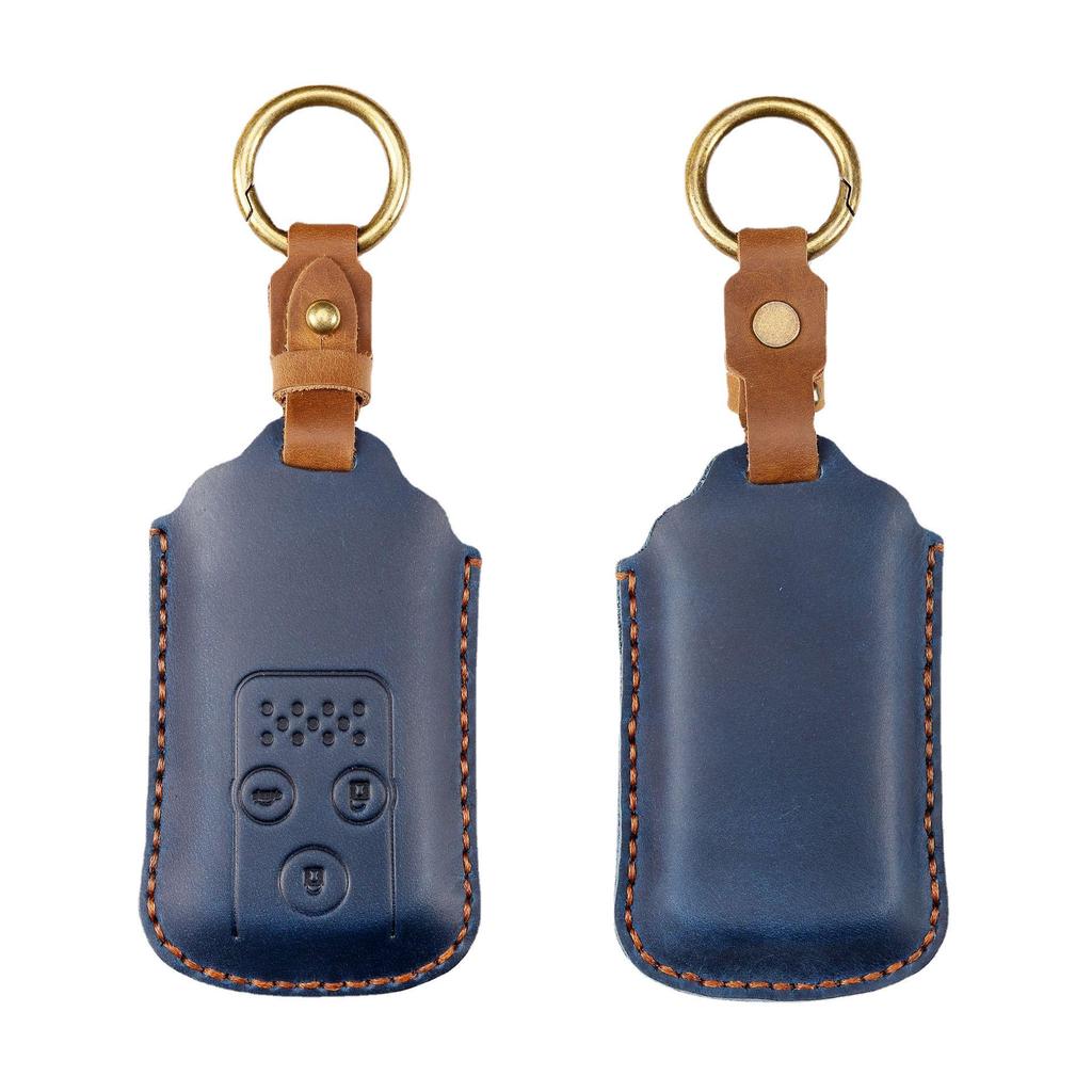 Genuine Leather Car Key Case for Honda Odyssey, Accord, and Crosstour