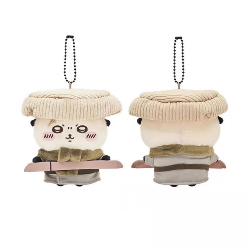 Plush Keychain Soft Cartoon Doll Small Hanging Pendant Stuffed Toy Accessory for Bags Backpacks and Keys with Metal Ball Chain