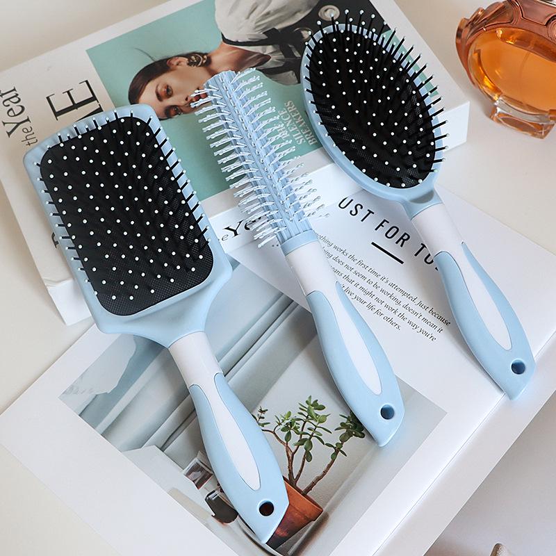 Elastic Air Cushion Paddle Comb: Ideal for Straight or Curly Hair Styling