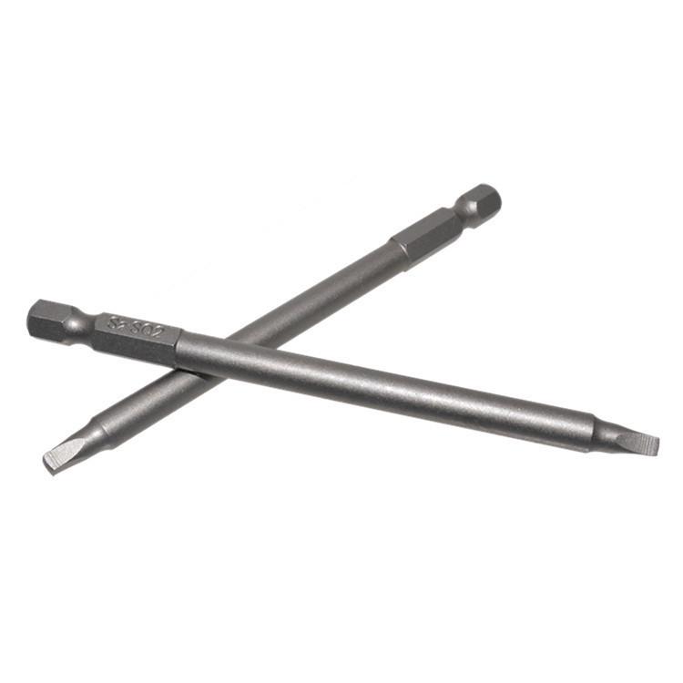 10-Piece S2 Alloy Steel SQ2 Square Screwdriver Bit Set with 1/4" Hex Shank