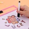 2-10Pcs Document Storage Bag Reusable Waterproof Clear Color Random File Folder Wiping Kids Drawing Board For School Office Tool