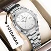 POEDAGAR Montre-bracelet Femme Exquise Étanche Lumineuse Date Mode Montres Dames Acier Inoxydable Montre à Quartz
