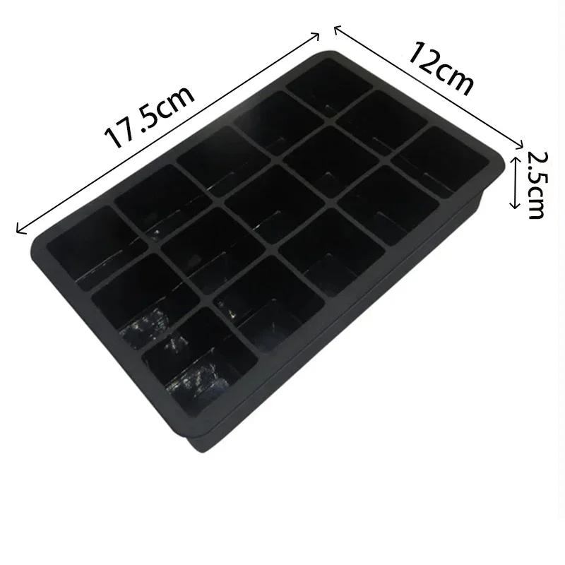 1/10PCS 4/6/8/15 Large Compartment Silicone Ice Cube Mold with Ice Ball Maker DIY Ice Tray for Home Kitchen Bar Freezer Tool