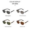 Retro Square Frame Slimming Sunglasses for Women - Anti-UV High-End Design