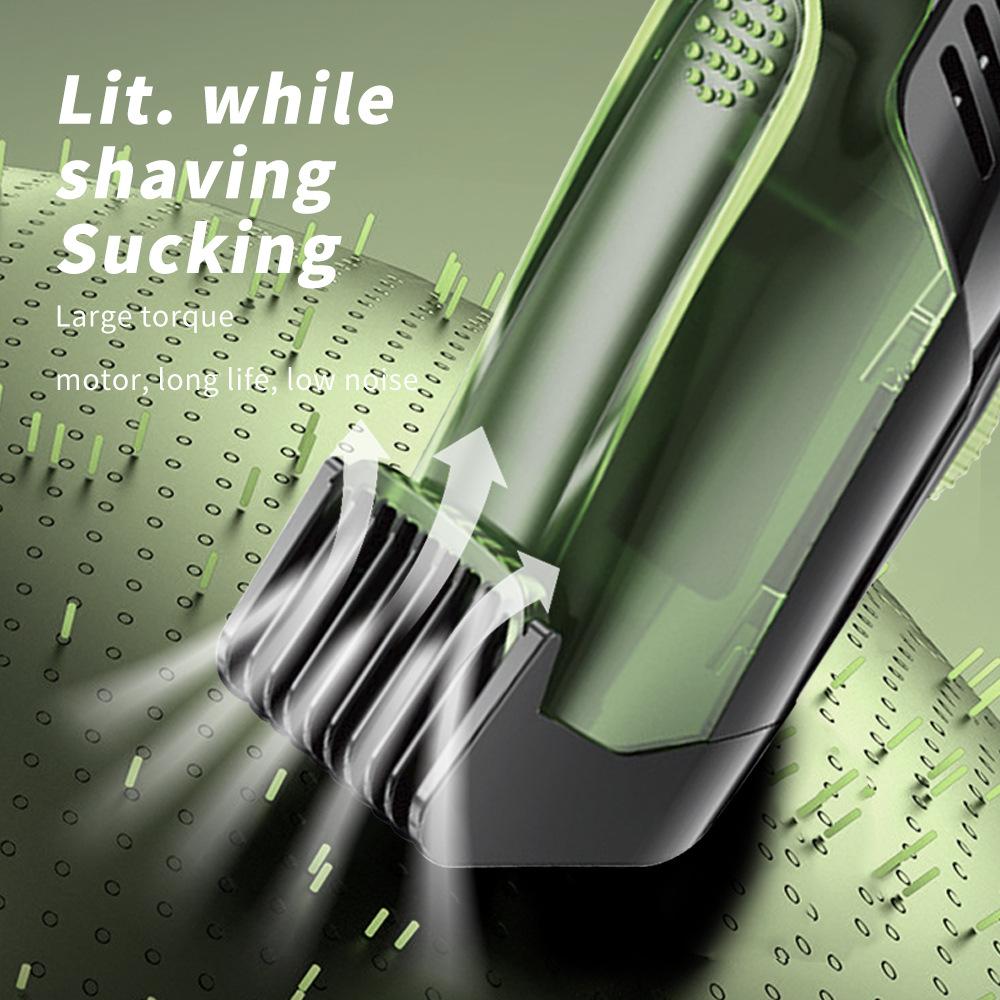 Vacuum Body Trimmer for Men, Adjustable Length with 2 Comb (1-20mm), Electric Vacuum Trimmer for Beard, Mustache, Stubble