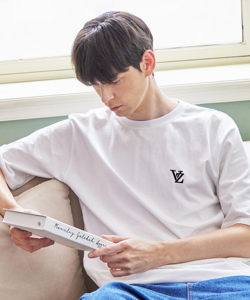 Bajal Vz 3D Logo Short Sleeve T-Shirt White