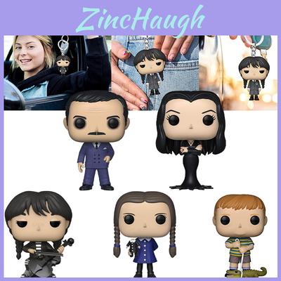 The Addams Family Wednesday Pendant Toy Model Figure Keychain Girl Kid Gift