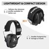 YHKEMA Passive Noise Cancelling Foldable Hearing Protection Earmuffs for and Harvesting NRR 25dB [THREE RABBITS] Earmuffs, On-the-Go Hunting, Work, -