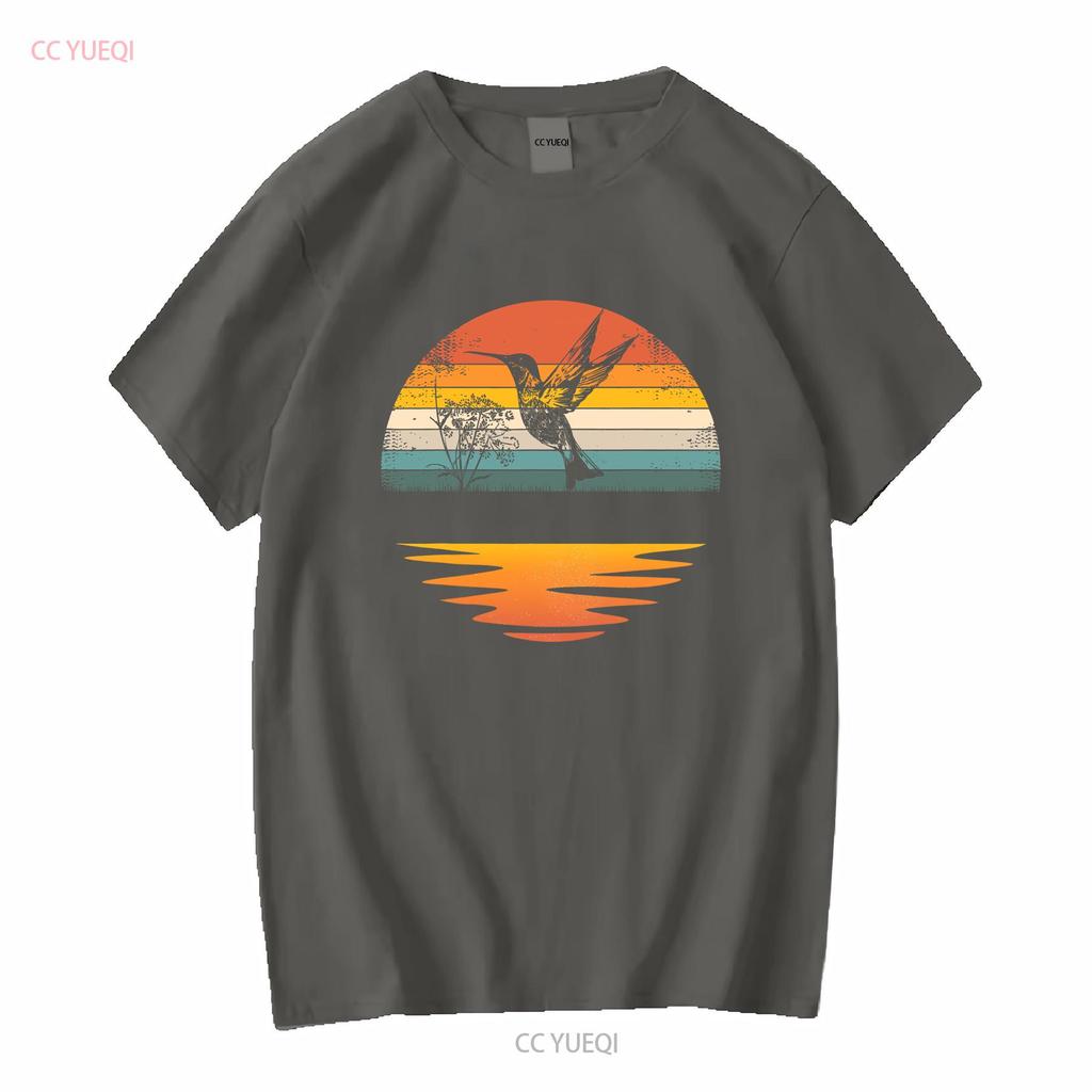 Hummingbird Vintage Retro Hummingbirds T Shirt vintage Washed designer clothes Versatile Casual Soft Top For Everyday Wear