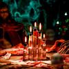 5PC/Set Finger Candles Novelty With Black Nails Realistic Party Decoration Gothic Creepy Witch Thumb Candle Scary 2 Colors