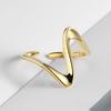 Chic Waves Thin Irregular Thumb Ring Party Jewelry Opening Ring Fashion Accessories Finger Ring