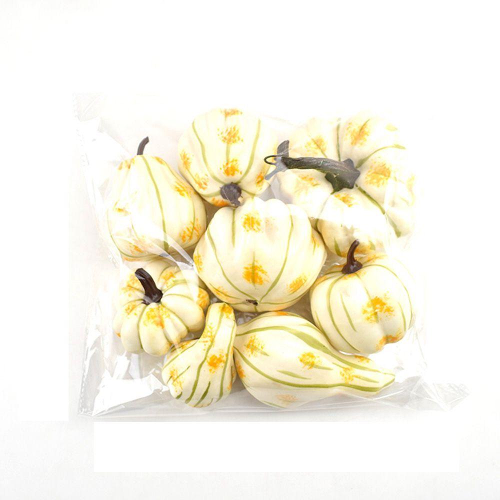 Fake Vegetable Artificial Pumpkin Halloween Decoration Fall Harvest Decor Simulation Pumpkin Model