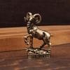 Mini Vintage Zinc Alloy Animal Goat Figurines Statue Home Decor Vintage Handcrafted For Desk Ornament