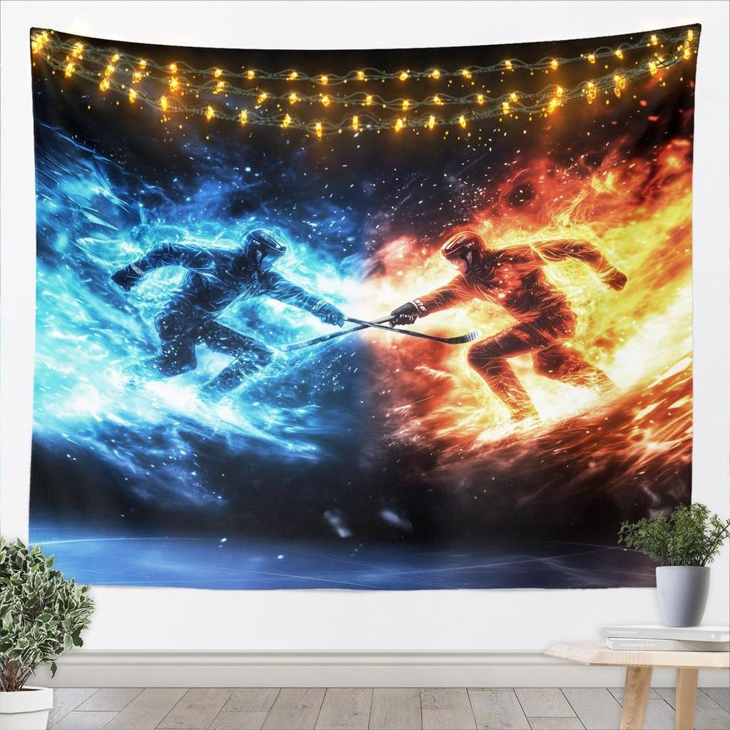 Soccer Tapestrysports Gaming Tapestry For Bedroom White And Black Football Tapestries Large For Kids Adults Sport Themed Hanging