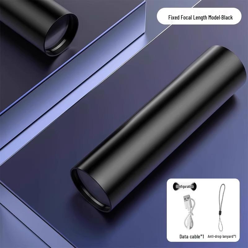 Outdoor Super Bright Rechargeable Mini LED Flashlight - Long Range, Durable, Eye-Friendly.