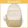 Nylon Letter Pattern Teenager School Backpack With Air Cushion Straps For Daily Use