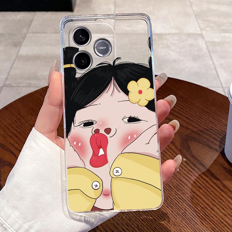 Jelly Casing For Honor 600 Lite / Honor 500 Smart 5G Clear Silicone Soft TPU Back Cover Cute Cat Rabbit Heart Protective Case