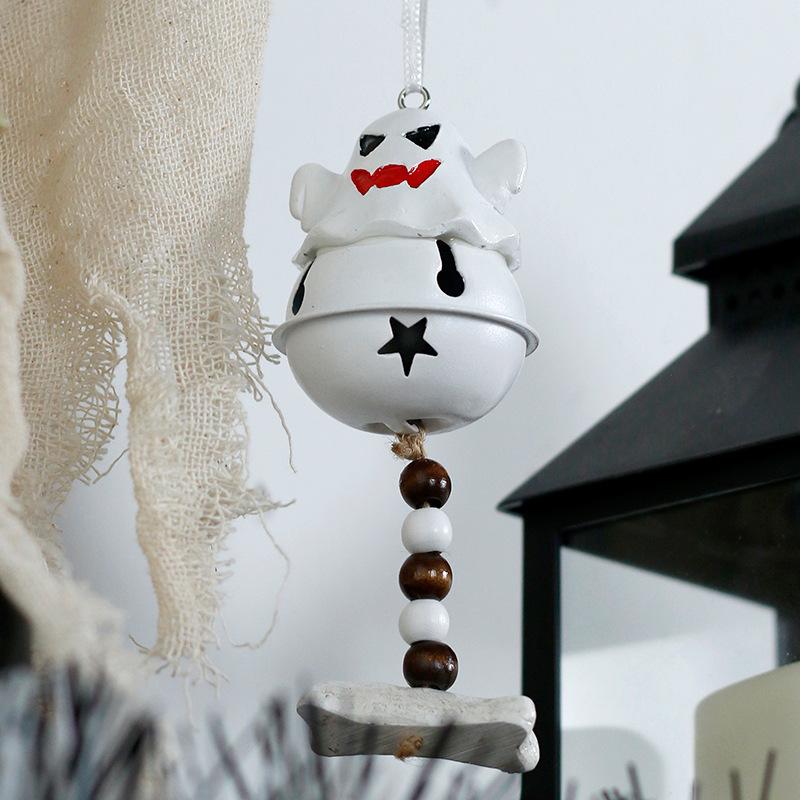2025 Halloween Süßer Cartoon Geist Windspiel Hängende Ornamente Halloween Harz Anhänger Frohes Halloween