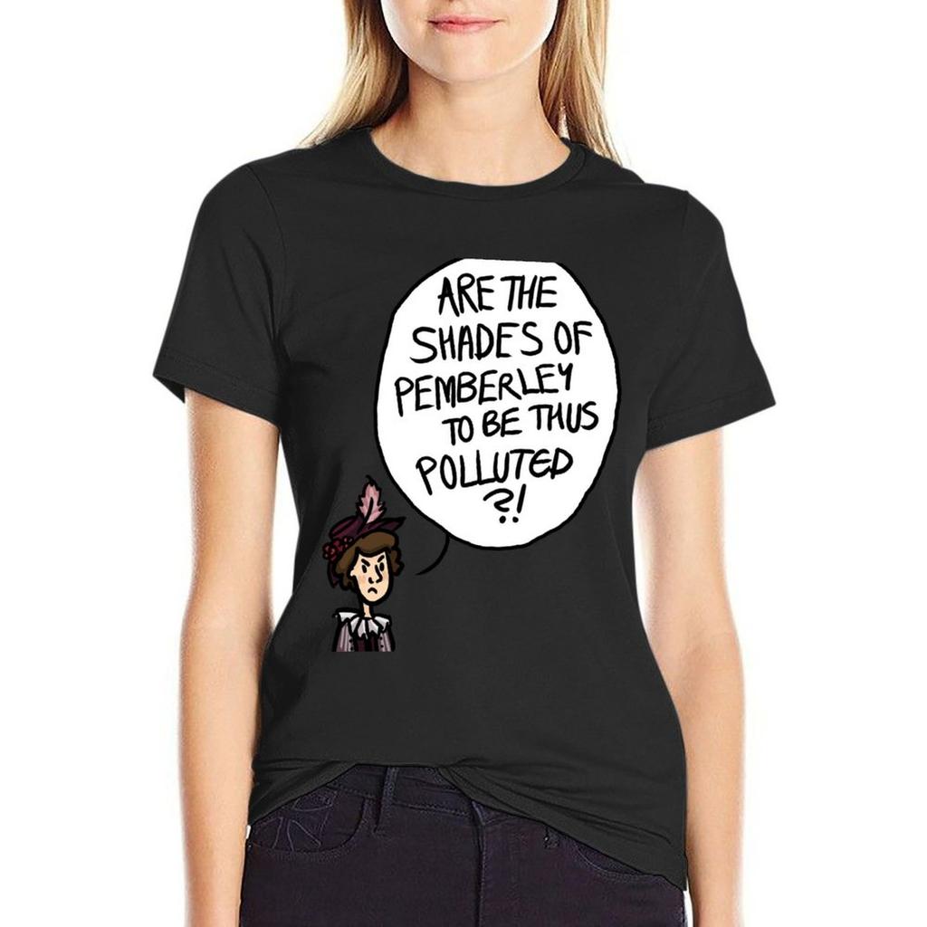 Shades Of Pemberley T-Shirt T-Shirts Lustiges Sommeroberteil Damenkleidung T-Shirt Kleid Frauen