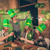 2025 New St. Patrick\'s Day Irish Top Hat Beard Green Shamrock Hats for Saint Patrick Day Home Party Decor Cosplay Costume Props
