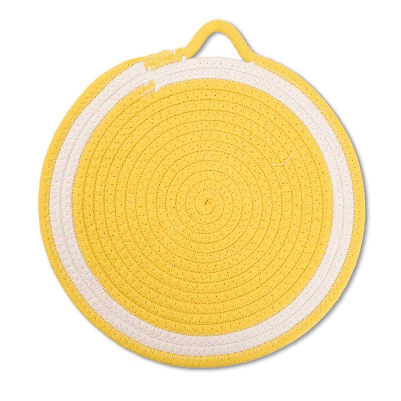 Kitchen Table Mat Tableware Pad Woven Heat Resistance Party Photo Props Fruit Shape