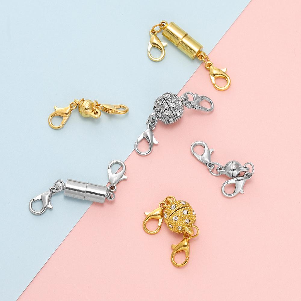 12Sets/Lot Magnetic Clasps Magnet End Clasp Connectors for Bracelet Necklace Findings DIY Jewelry Making Accessories Supplies