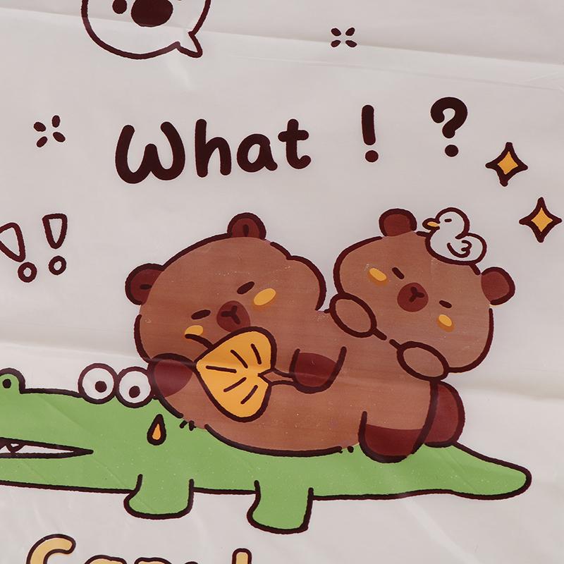 15/30Pcs Portable Universal Auto Door Seat Household Thickened Desktop Trash Can Cartoon Capybara Car Disposable Garbage Bag