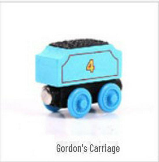 Children's Wooden Toy Train Head Cake Decoration - YB02