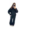 2025 Fall Women's Sporty Casual Two-Piece: Long-Sleeve Top & Loose Pants