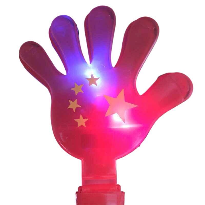 Luminous Red Flag Hand Clappers for National Day Concerts and Sports Events