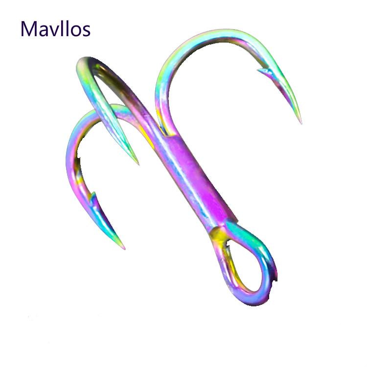 

Цветные крючки для приманок Mavllos Kail Pancing 4#6#8#10# 6# разноцветный