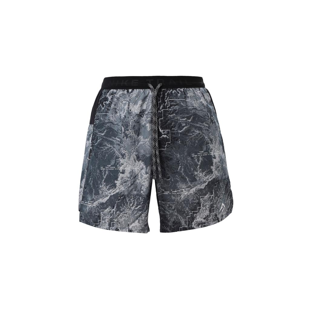 Nike Stride Printed Drawstring Lined Casual Shorts Men Bottoms Black FN3315-060