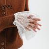 Fake Sleeves for Women Lace Sleeve Cuffs Elastic Wrist Detachable False Romantic Cuffs Elegant Clothing Accessory Wedding Cosplay Halloween