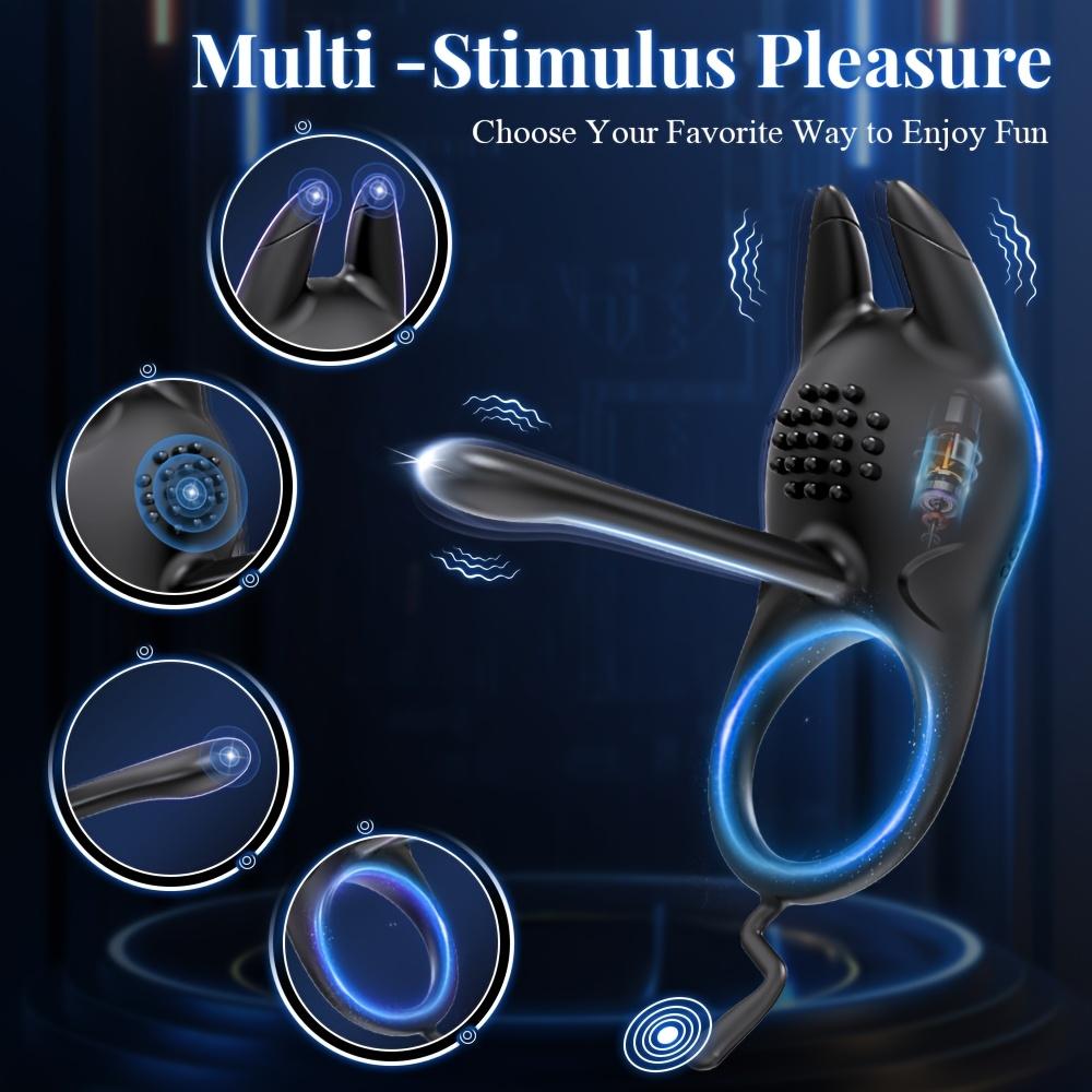 Vibrator Penis Ring For Men Glans Penis Long Lasting Exercise Vibrator Cock Ring Silicone Adult Sex Toy For Couples