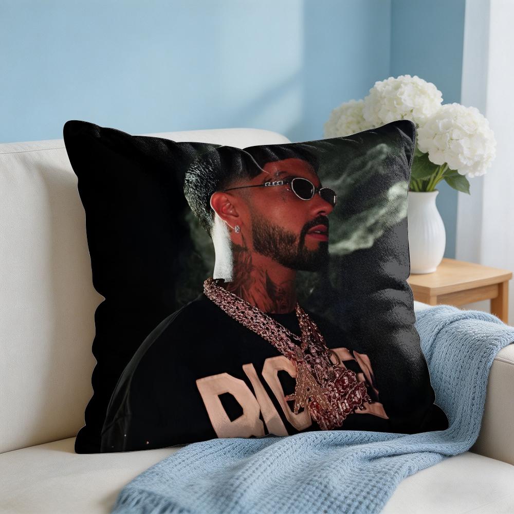 Fashion Singer AAnuel AA Cushion Cover Square Pillow Bedroom Sofa Leisure Comfort Living Room Home Decoration X