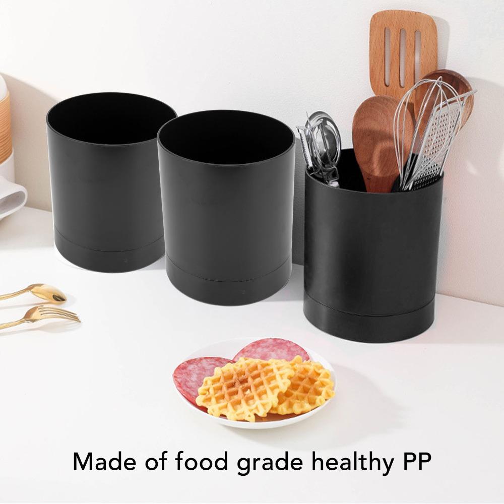360 Degree Rotatable Utensil Holder PP Material Kitchen Organizer Countertop Use