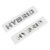 3D ABS Hybrid Letters Side Fender Rear Trunk Badge Emblem Stickers For Mercedes Benz S400 E350 GLE450 W211 W212 W163  W221 W222