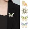 Rhinestone Brooch Sparkly Bird Butterfly Leaves Lapel Pin Women Sunflower Brooch Pin for Sweaters Hats Coats Scarves