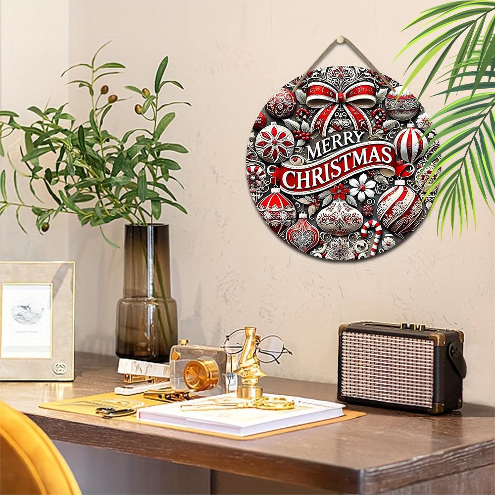 Christmas Decoration Sign,indoor Hanging decorations,2D Flat Wooden products,Christmas Gifts for Friends and Family