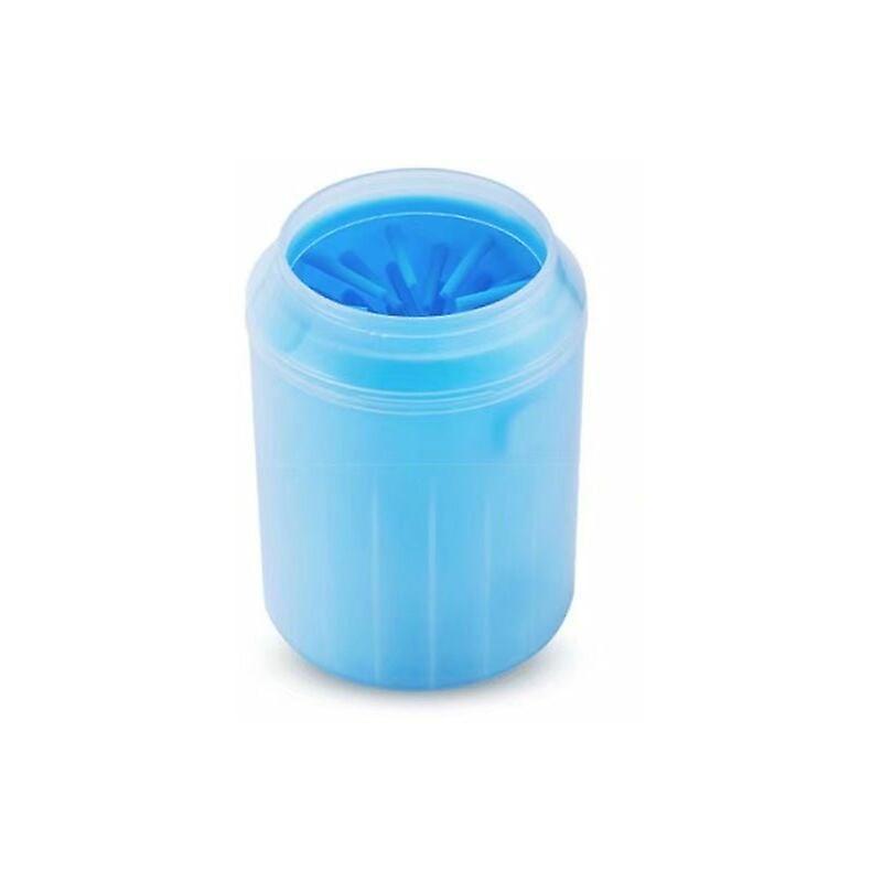 Pet Detergents Pet Foot Wash Dog Foot Wash Cup Silicone Cat Foot Wash Cup (Blue Large)