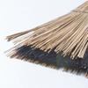 Azuma Kogyo Compo Broom with a Long Handle, featuring a Mix of Palm Leaf and Black Fern Bristles, a Moderately Flexible Bristle for Easy Sweeping, and