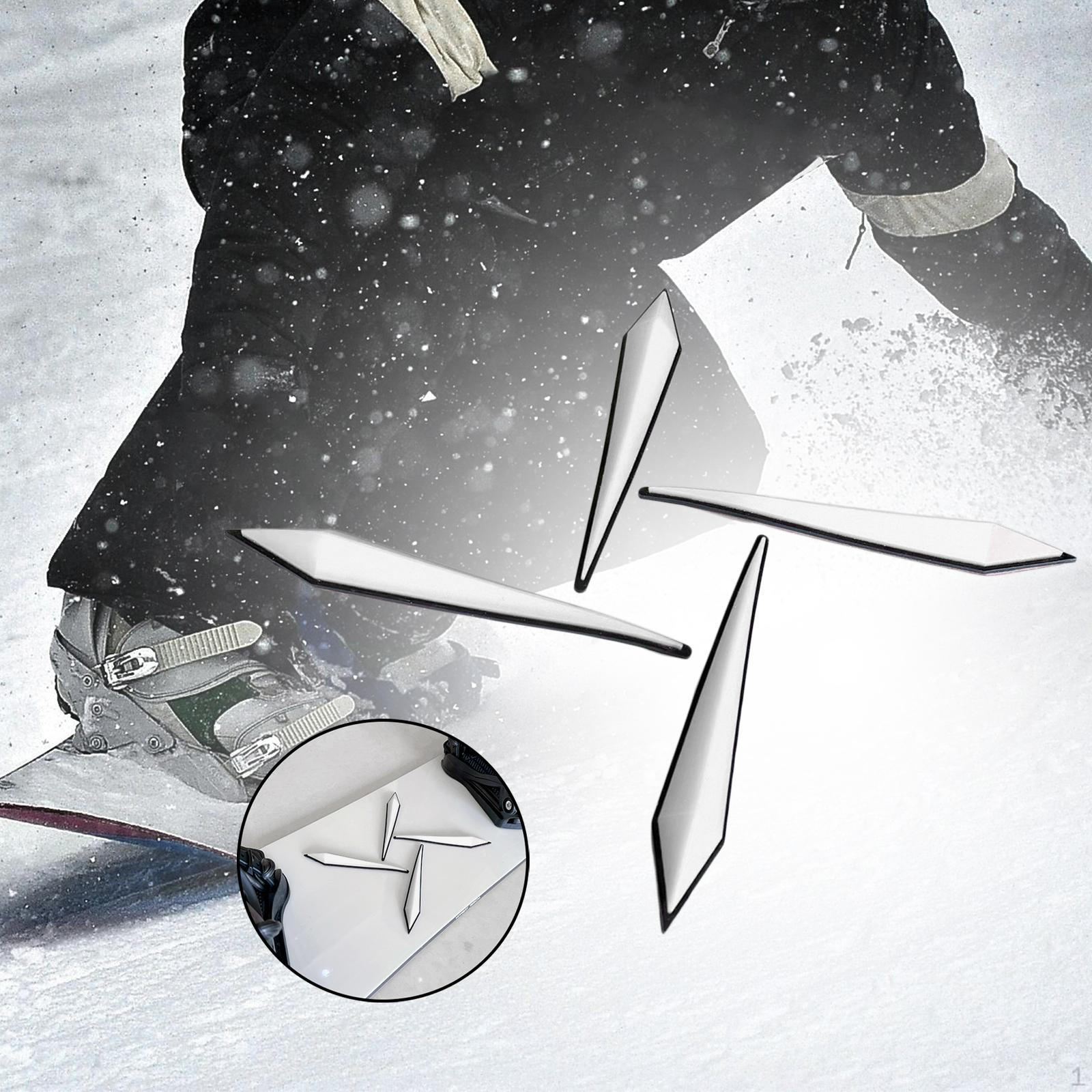 

4 шт. сменные наклейки для сноуборда и коньков для переносных зимних видов активного отдыха белый