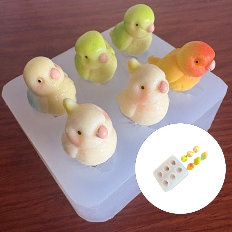 Portable Parrots Silicone Mould For Chocolate Ice Cubes Detail Crafting Ideal Home Baking