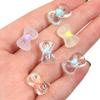 50pcs 10x16mm Acrylic Heart Bow Beads Mixed Color Loose Beads For DIY Jewelry Making Bracelets Necklace Key Phone Chain
