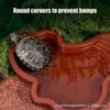Reptile Bathing Pool Amphibians Accessories Large with Ramp Reptile Water Bowl for Tortoise Turtle Hamster Scorpion Leopard